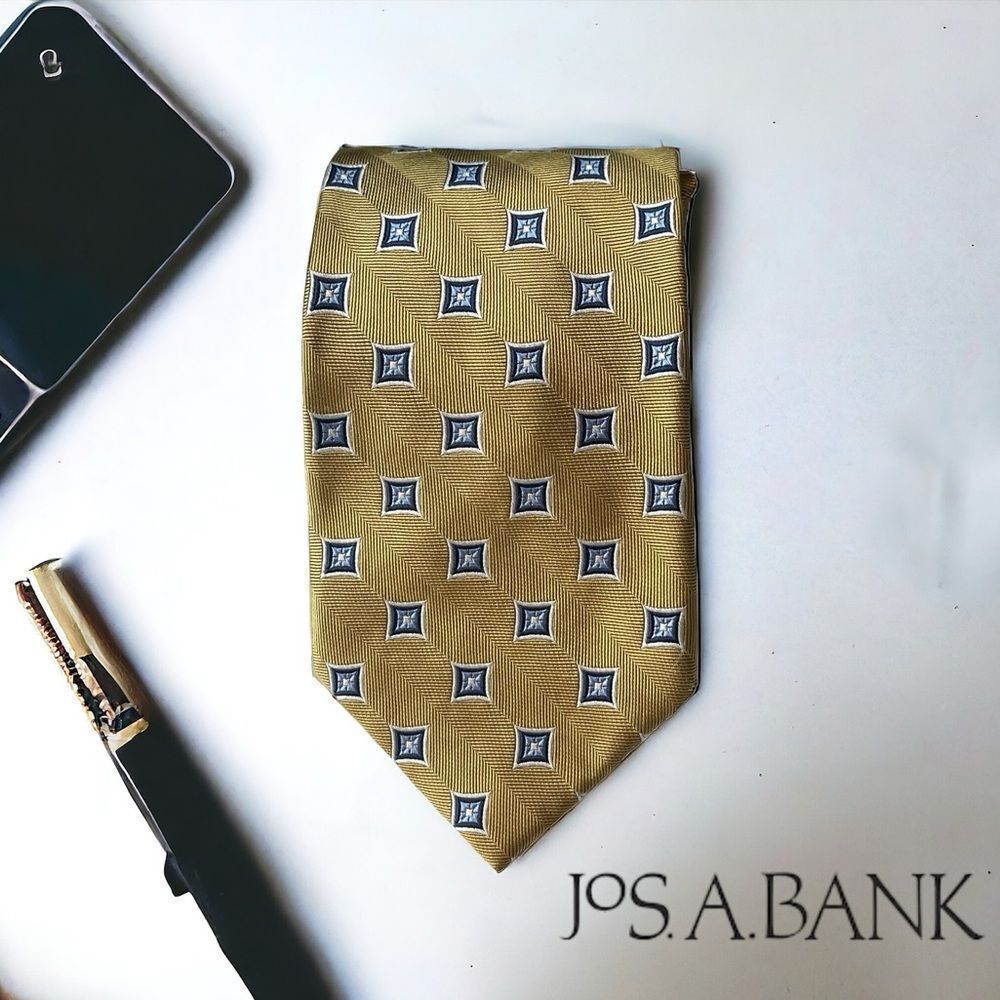 Jos. A. Bank Gold Silk Tie
